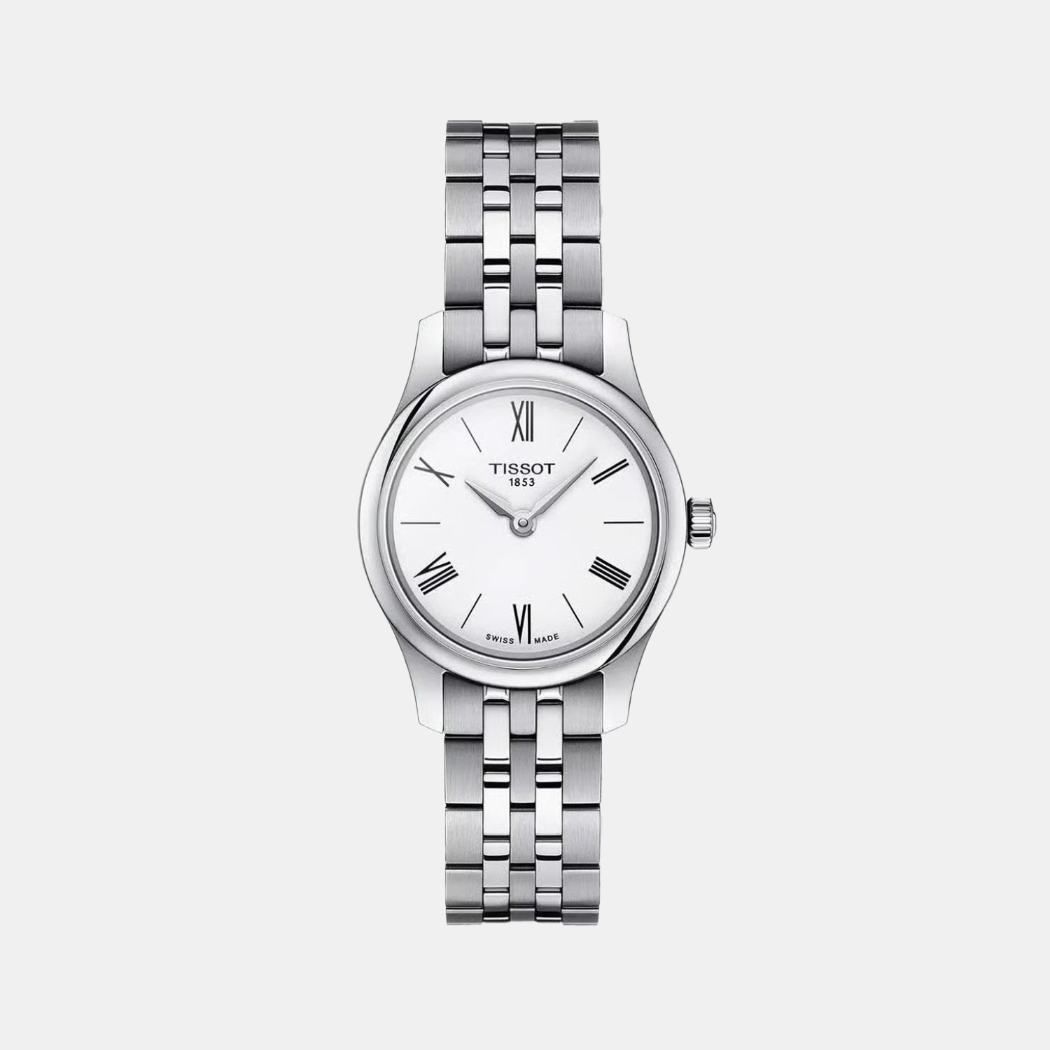 Tradition Women Quartz White Dial Analog Stainless Steel Watch T0630091101800