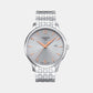 Tradition Men Quartz Silver Dial Analog Stainless Steel Watch T0636101103701