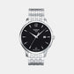 Tradition Men Quartz Black Dial Analog Stainless Steel Watch T0636101105700