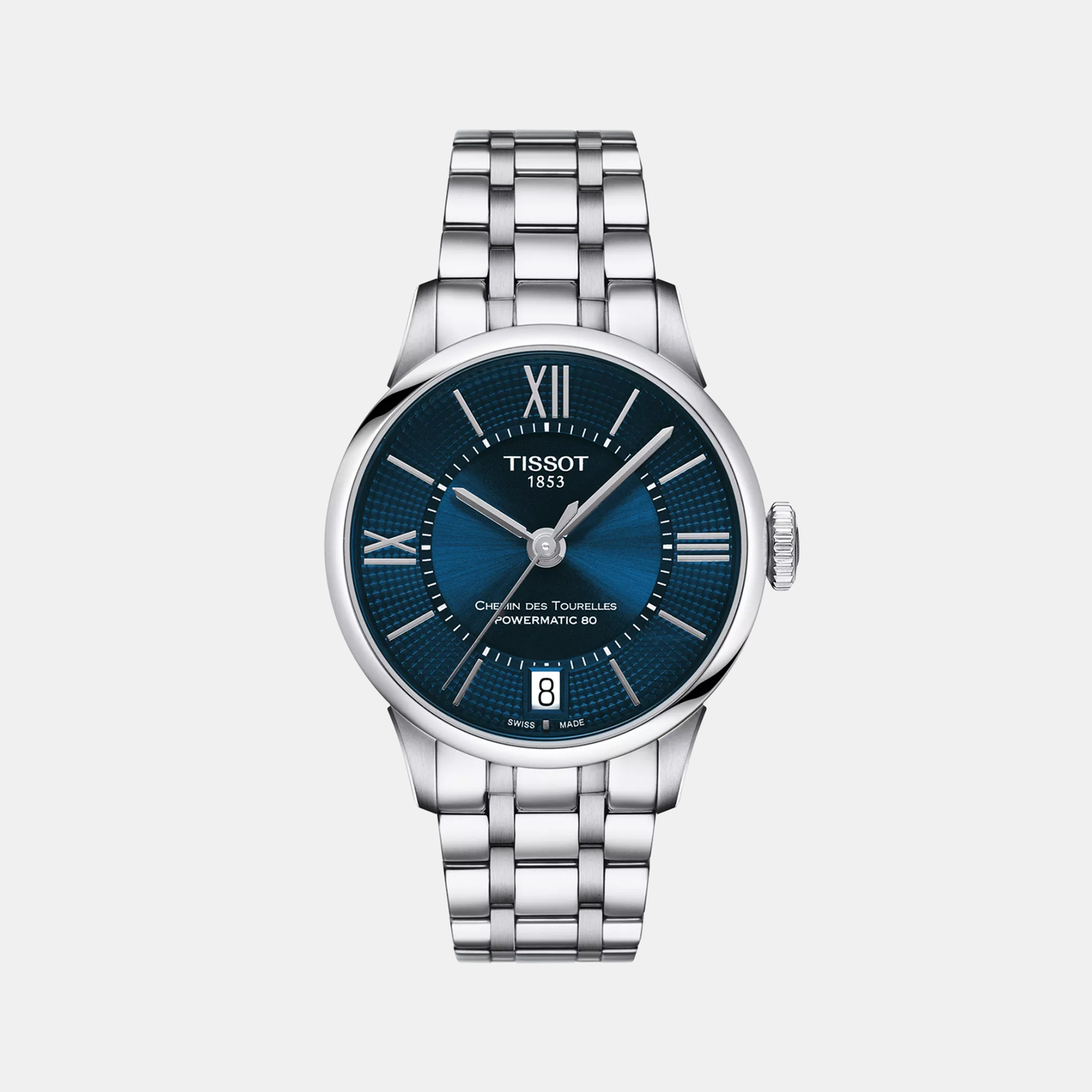 Chemin Des Tourelles Women Automatic Blue Dial Analog Stainless Steel Watch T0992071104800