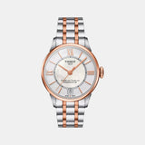 Chemin Des Tourelles Women Automatic White Mother Of Pearl Dial Analog Stainless Steel Watch T0992072211802