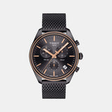 PR 100 Men Quartz Black Dial Chronograph Stainless Steel Watch T1014172306100
