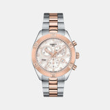 PR 100 Women Quartz Mother Of Pearl Dial Chronograph Stainless Steel Watch T1019172211600