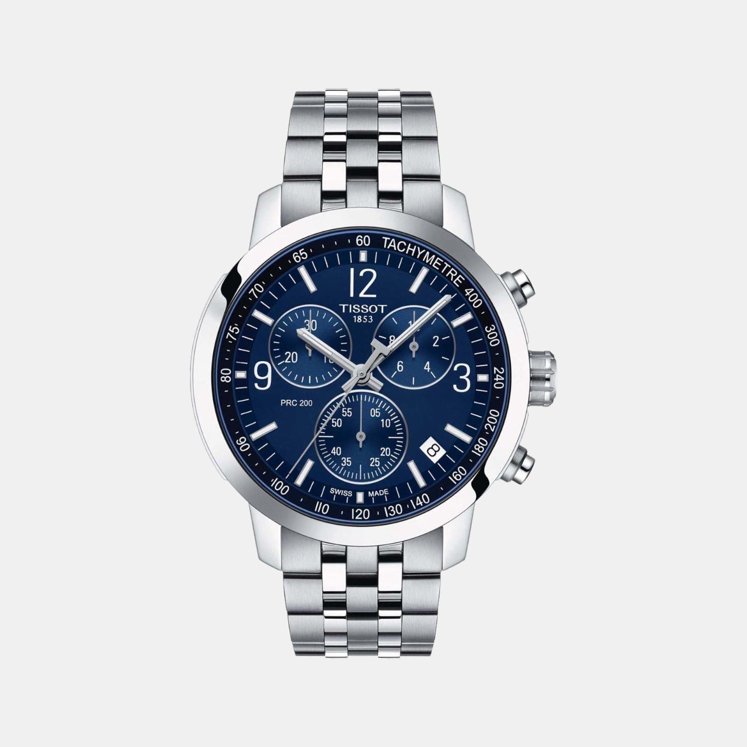 PRC 200 Men Quartz Blue Dial Chronograph Stainless Steel Watch T1144171104700