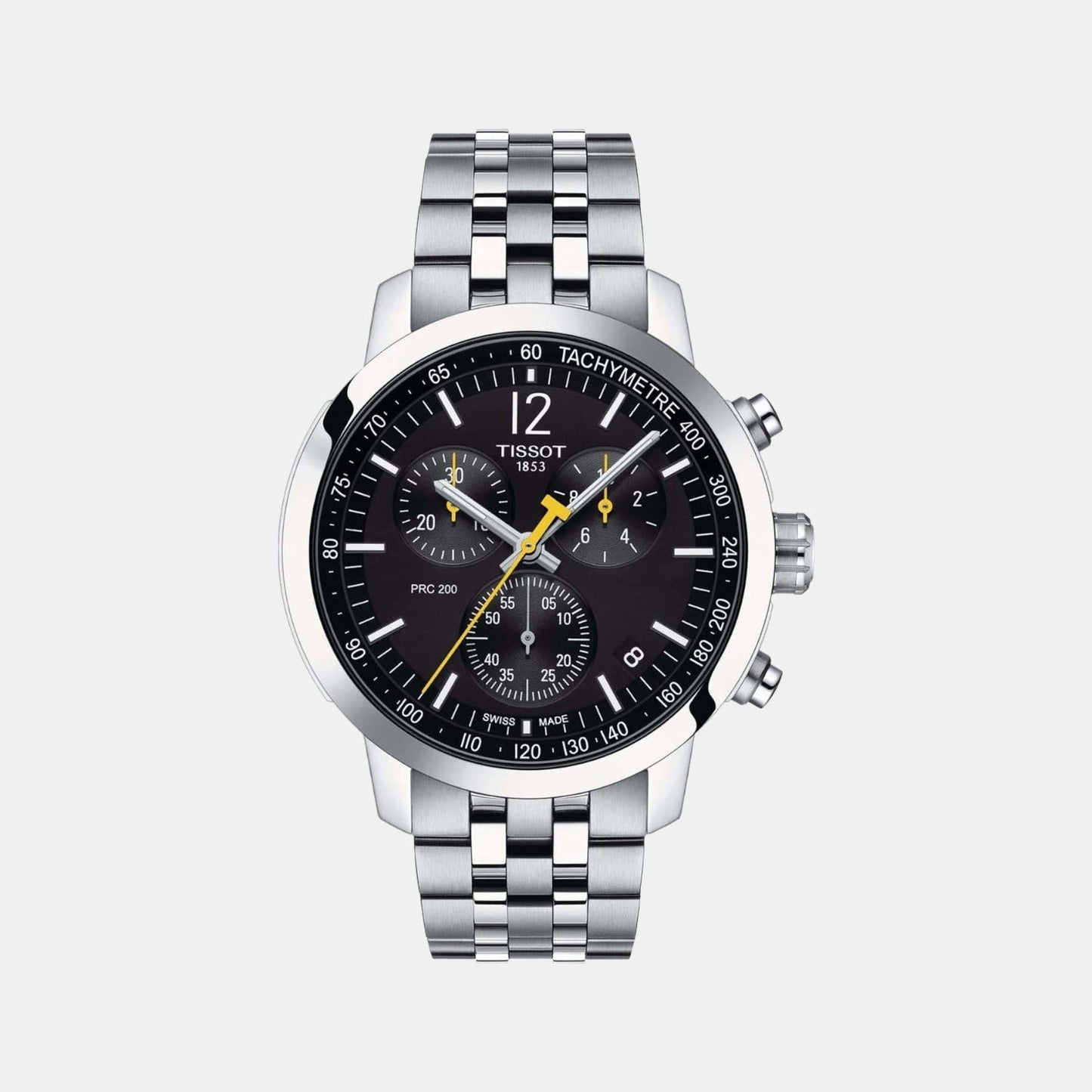 PRC 200 Men Quartz Black Dial Chronograph Stainless Steel Watch T1144171105700