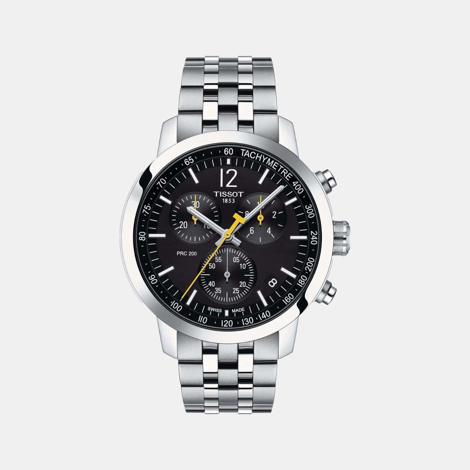 PRC 200 Men Quartz Black Dial Chronograph Stainless Steel Watch T1144171105700