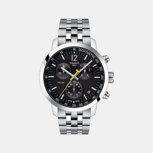PRC 200 Men Quartz Black Dial Chronograph Stainless Steel Watch T1144171105700