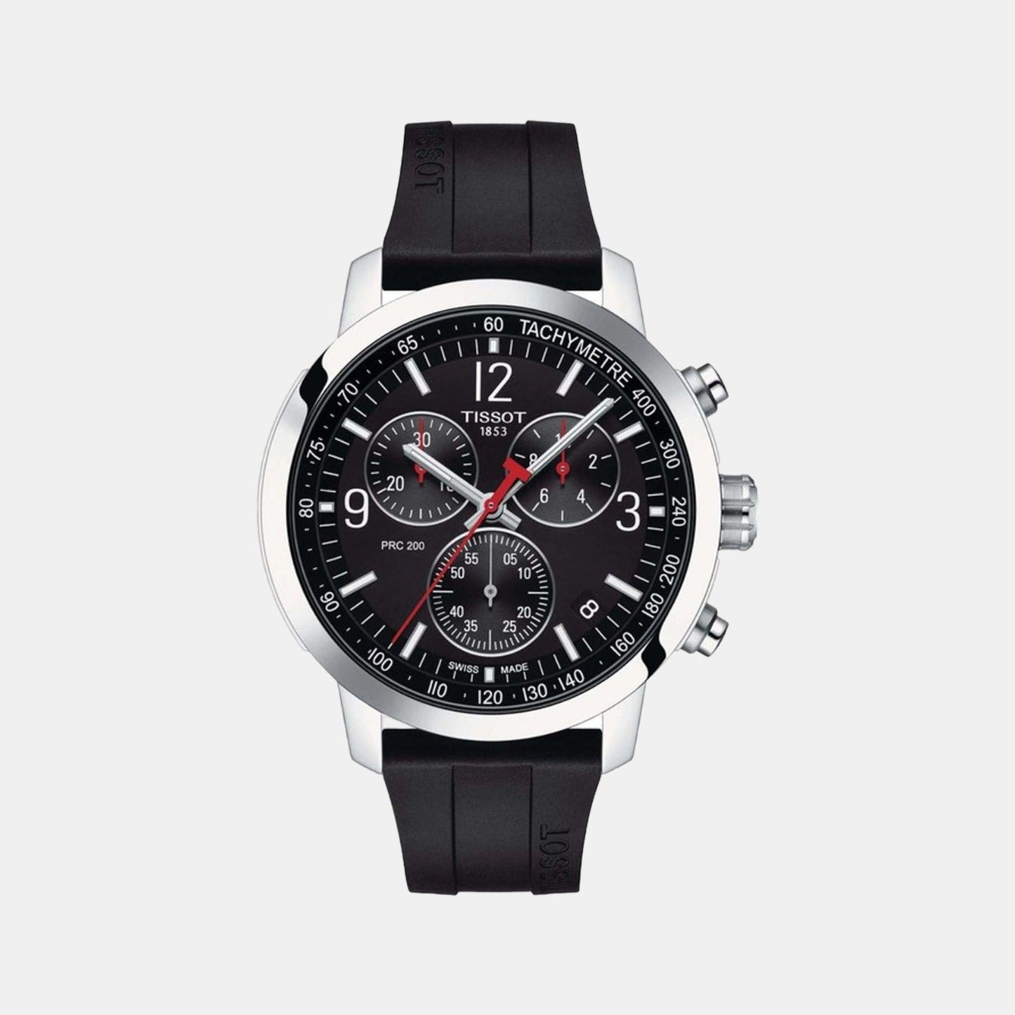 PRC 200 Men Quartz Black Dial Chronograph Silicone Watch T1144171705700