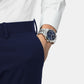 Men Quartz Blue Dial Chronograph Stainless Steel Watch T1164171104200
