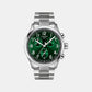 Men Quartz Green Dial Chronograph Stainless Steel Watch T1164171109200