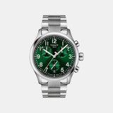 Men Quartz Green Dial Chronograph Stainless Steel Watch T1164171109200
