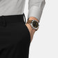 Sport Men Quartz Black Dial Chronograph Leather Watch T1164171605201