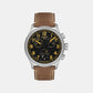 Sport Men Quartz Black Dial Chronograph Leather Watch T1164171605201