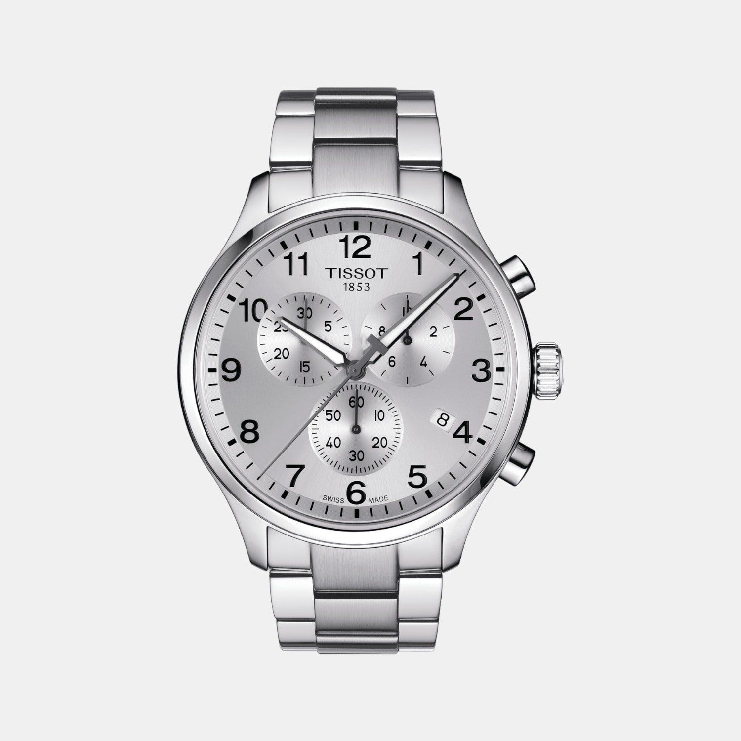 Tissot XL Men Quartz Silver Dial Analog Stainless Steel Watch T1166171103700