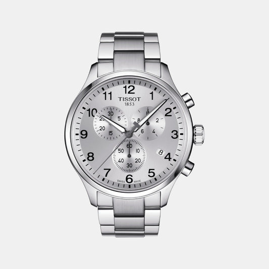 Tissot XL Men Quartz Silver Dial Analog Stainless Steel Watch T1166171103700