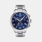 Tissot XL Men Quartz Blue Dial Chronograph Stainless Steel Watch T1166171104701