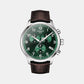 Chrono XL Men Quartz Green Dial Chronograph Leather Watch T1166171609200