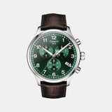 Chrono XL Men Quartz Green Dial Chronograph Leather Watch T1166171609200