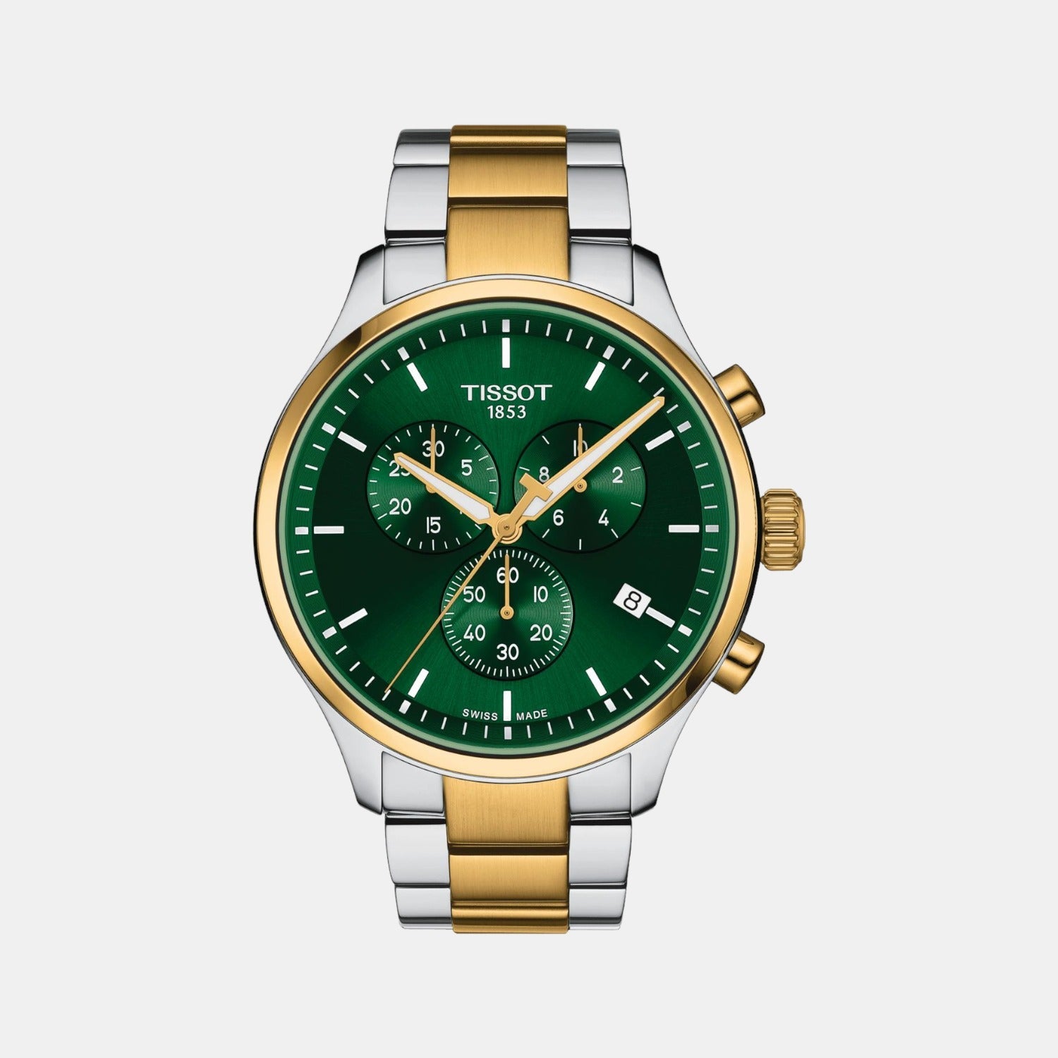Tissot XL Men Quartz Green Dial Chronograph Stainless Steel Watch T1166172209100