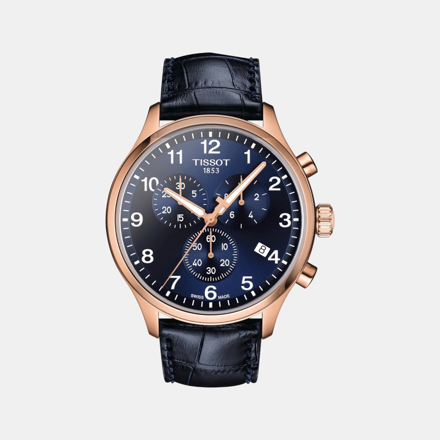Chrono XL Men Quartz Blue Dial Chronograph Leather Watch T1166173604200