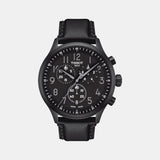 Tissot XL Men Quartz Black Dial Chronograph Leather Watch T1166173605200