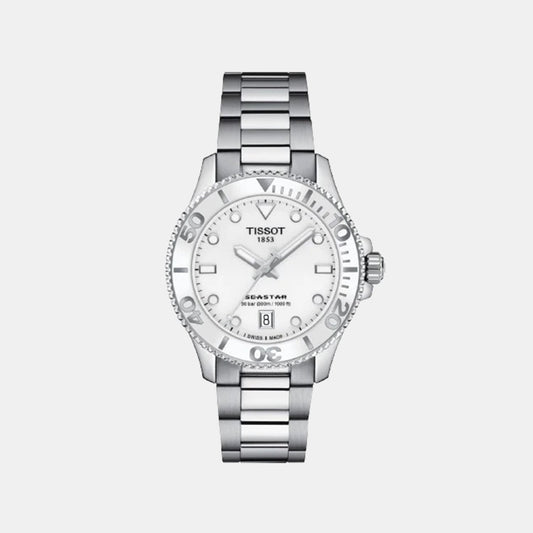 Seastar 1000 Unisex Quartz White Dial Analog Watch T1202101101100