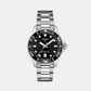 Seastar 1000 Women Quartz Black Dial Analog Stainless Steel Watch T1202101105100
