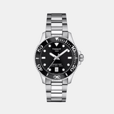 Seastar 1000 Women Quartz Black Dial Analog Stainless Steel Watch T1202101105100