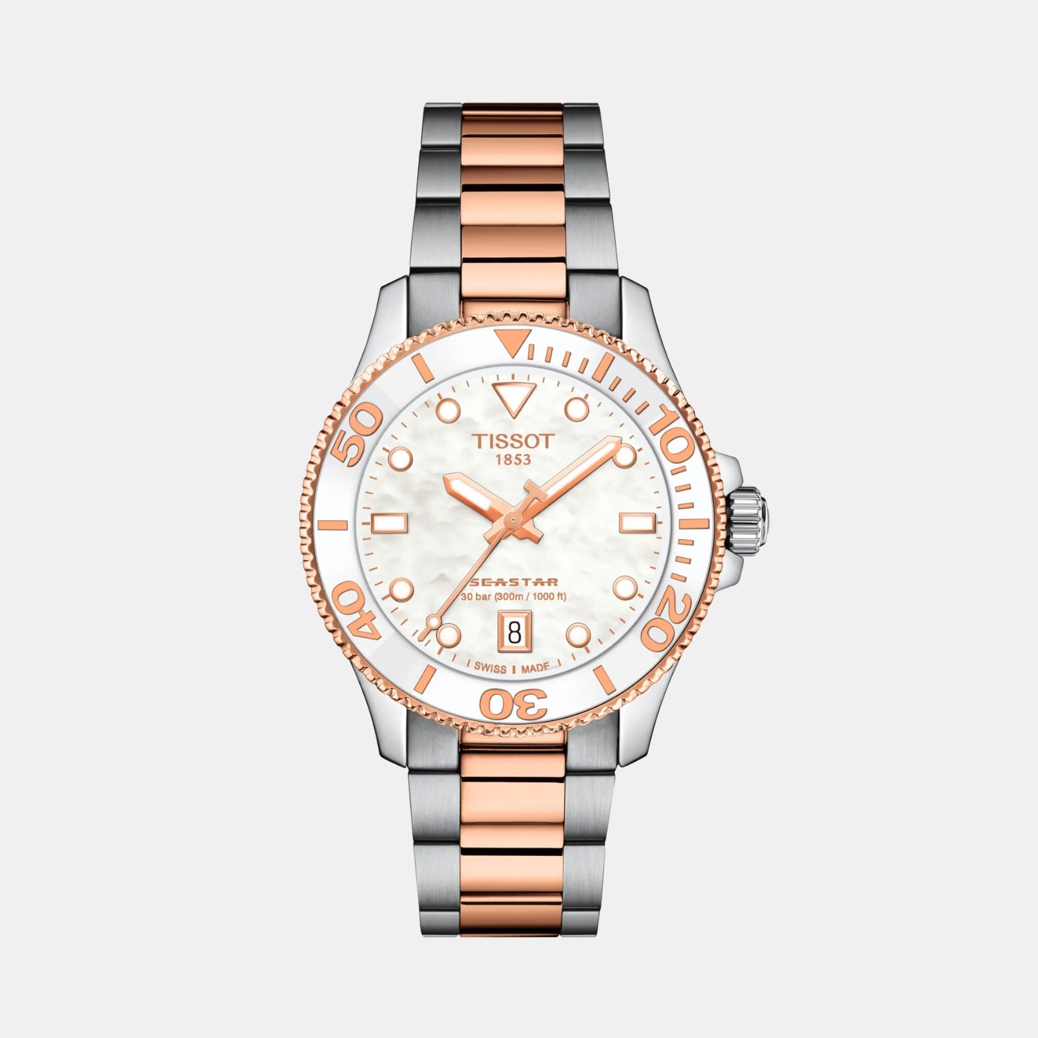 Seastar Women Quartz Mother Of Pearl Dial Analog Stainless Steel Watch T1202102211100