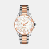 Seastar Women Quartz Mother Of Pearl Dial Analog Stainless Steel Watch T1202102211100