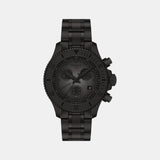 Seastar 1000 Unisex Quartz Black Dial Chronograph Silicone Watch T1202173306100