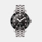 Seastar Men Automatic Black Dial Analog Stainless Steel Watch T1204071105100