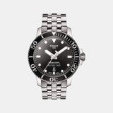 Seastar Men Automatic Black Dial Analog Stainless Steel Watch T1204071105100