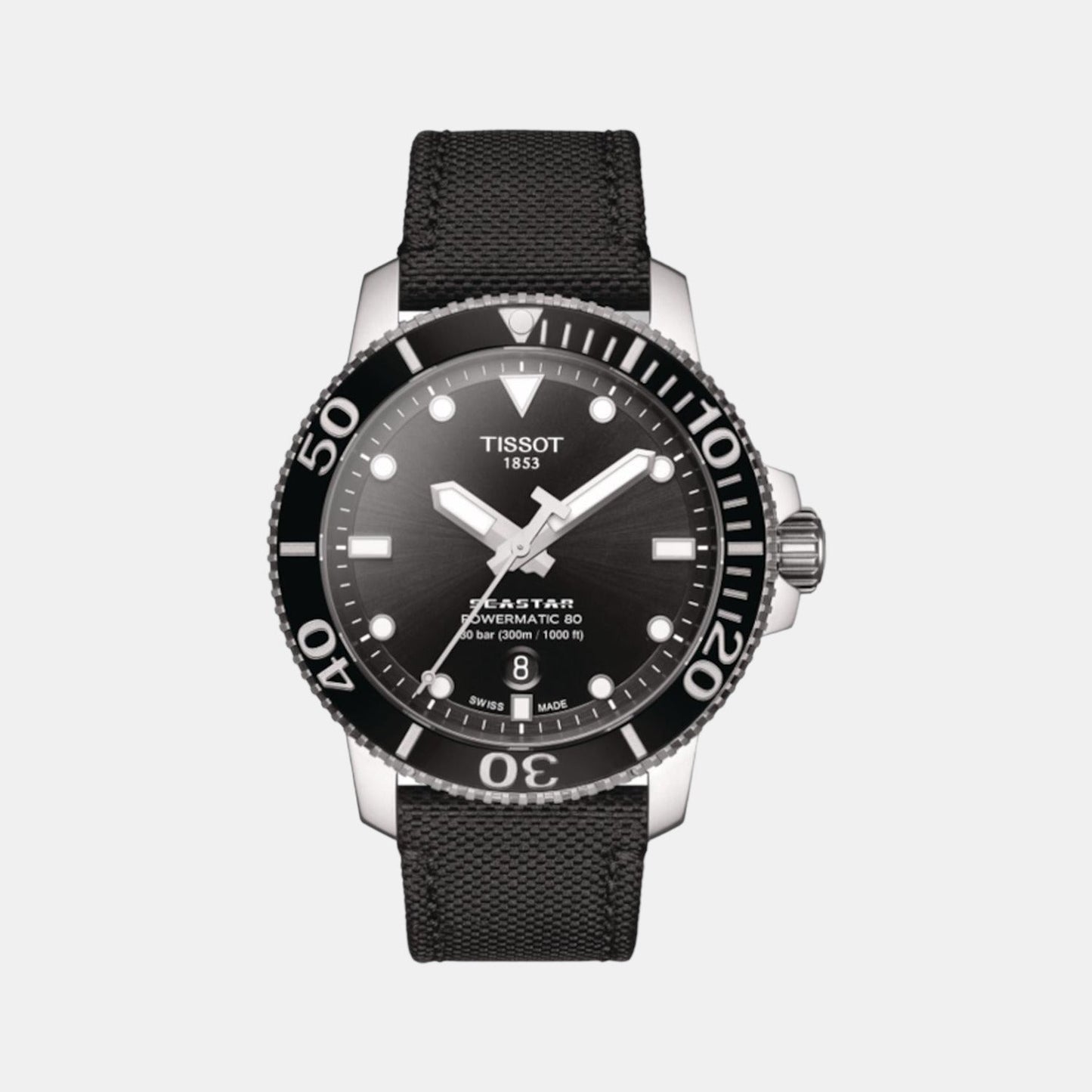 Seastar Men Automatic Black Dial Analog Nylon Watch T1204071705100