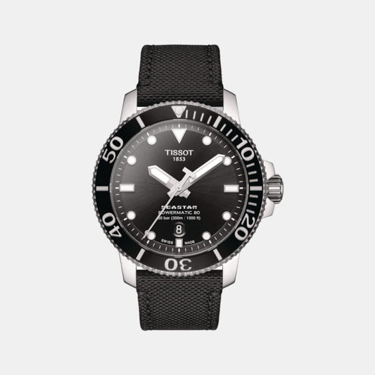 Seastar Men Automatic Black Dial Analog Nylon Watch T1204071705100