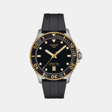 Seastar 1000 Men Quartz Black Dial Analog Silicone Watch T1204102705100