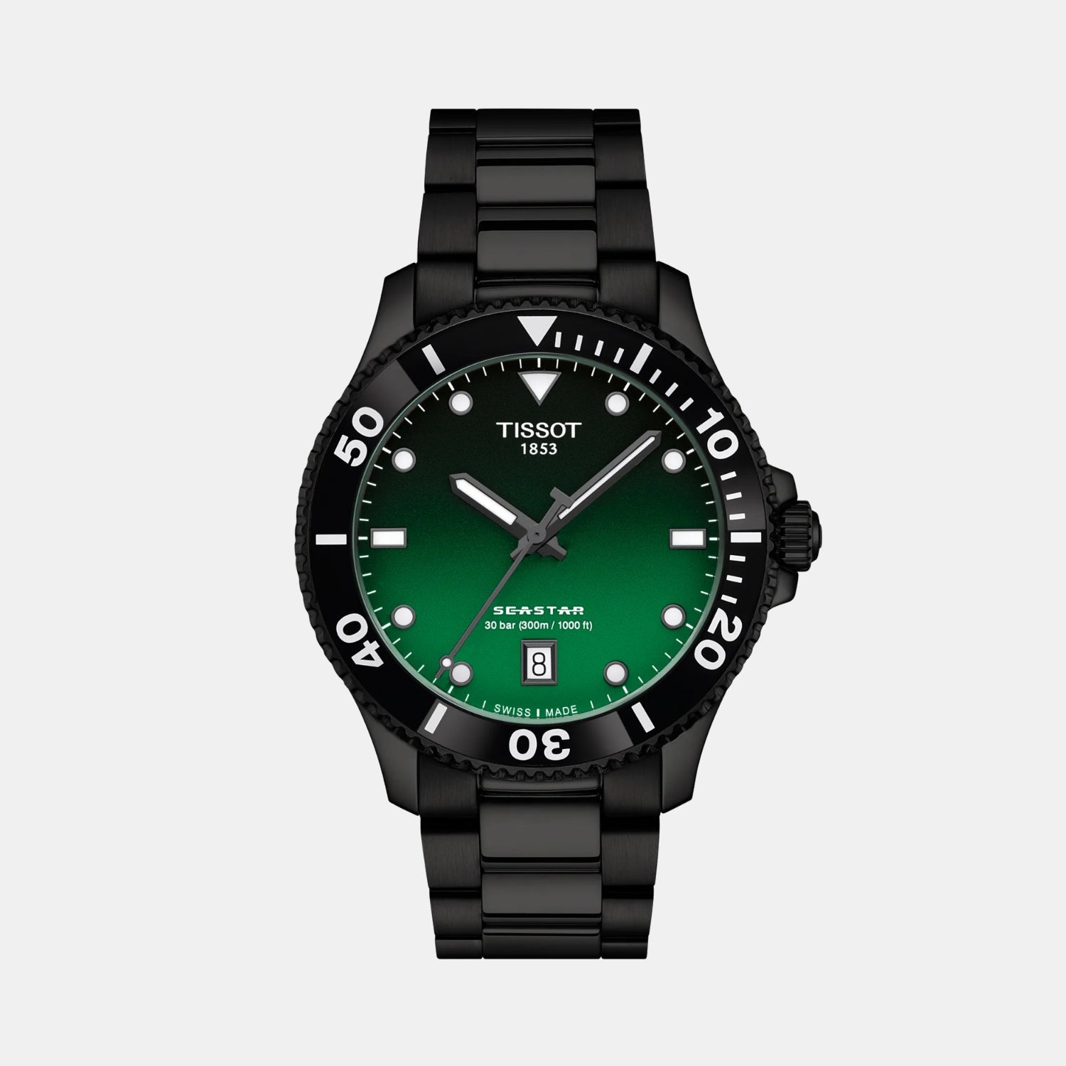 Seastar 1000 Men Quartz Multicolour Dial Analog Stainless Steel Watch T1204103309100