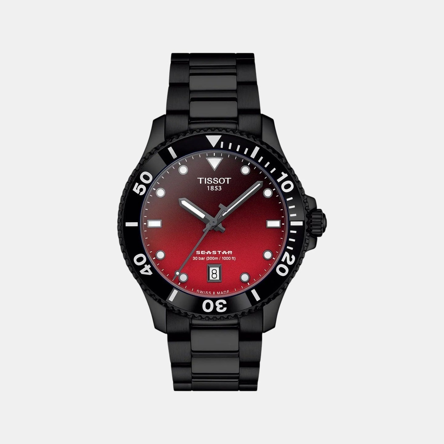 Seastar 1000 Men Quartz Multicolour Dial Analog Stainless Steel Watch T1204103342100