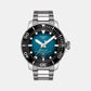Seastar Men Automatic Blue Dial Analog Stainless Steel Watch T1206071104100