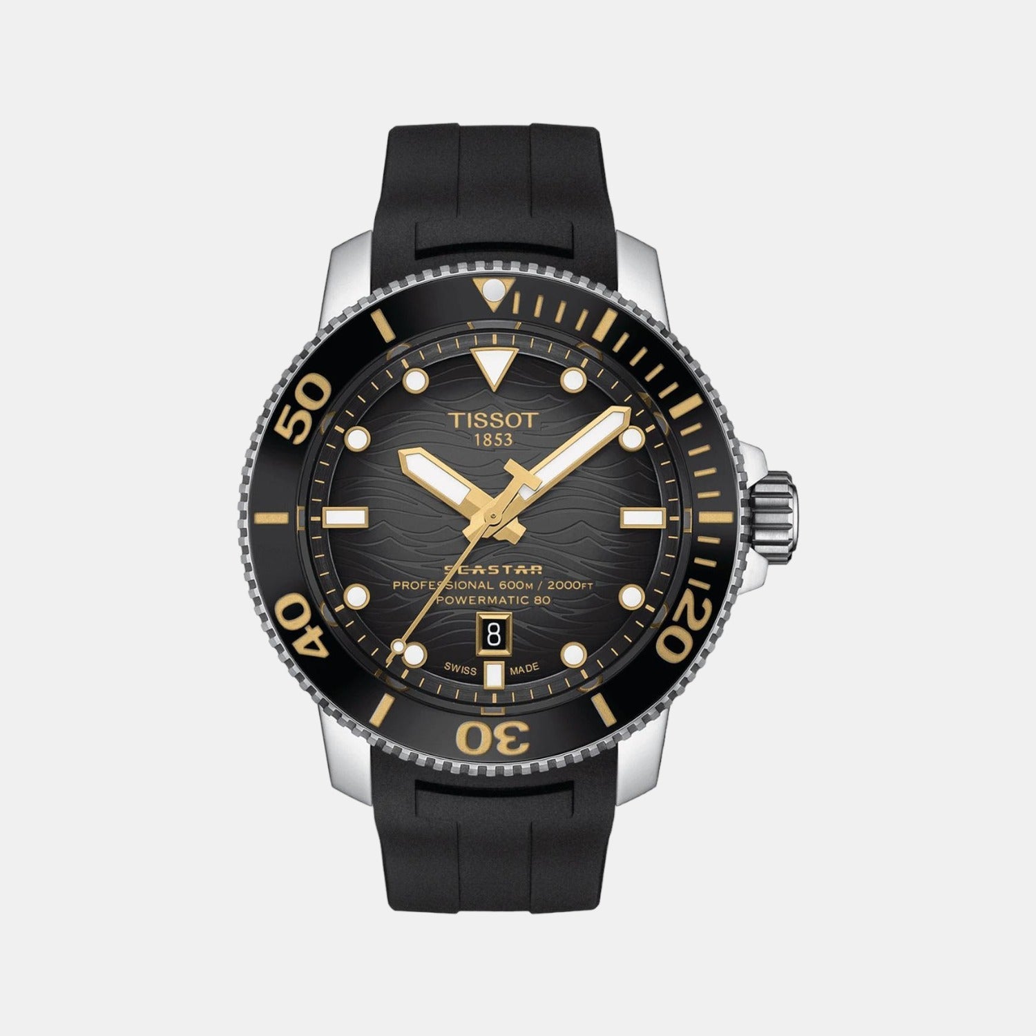 Seastar 2000 Men Automatic Multicolour Dial Analog Rubber Watch T1206071744101