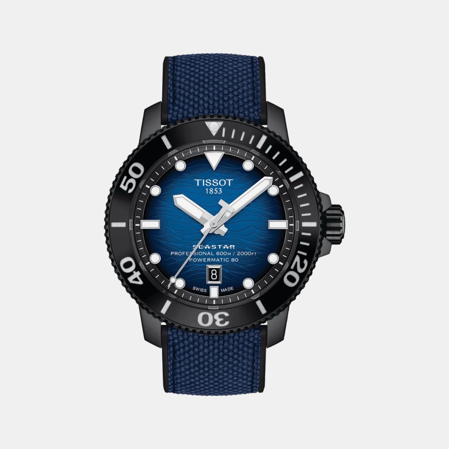 Seastar 2000 Men Automatic Multicolour Dial Analog Fabric Watch T1206073704100