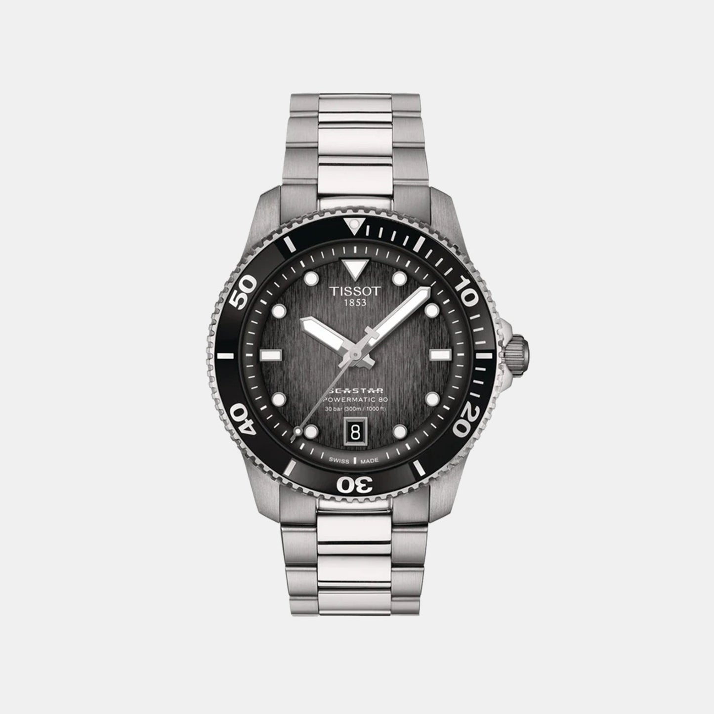 Seastar 1000 Men Automatic Multicolour Dial Analog Stainless Steel Watch T1208071105100
