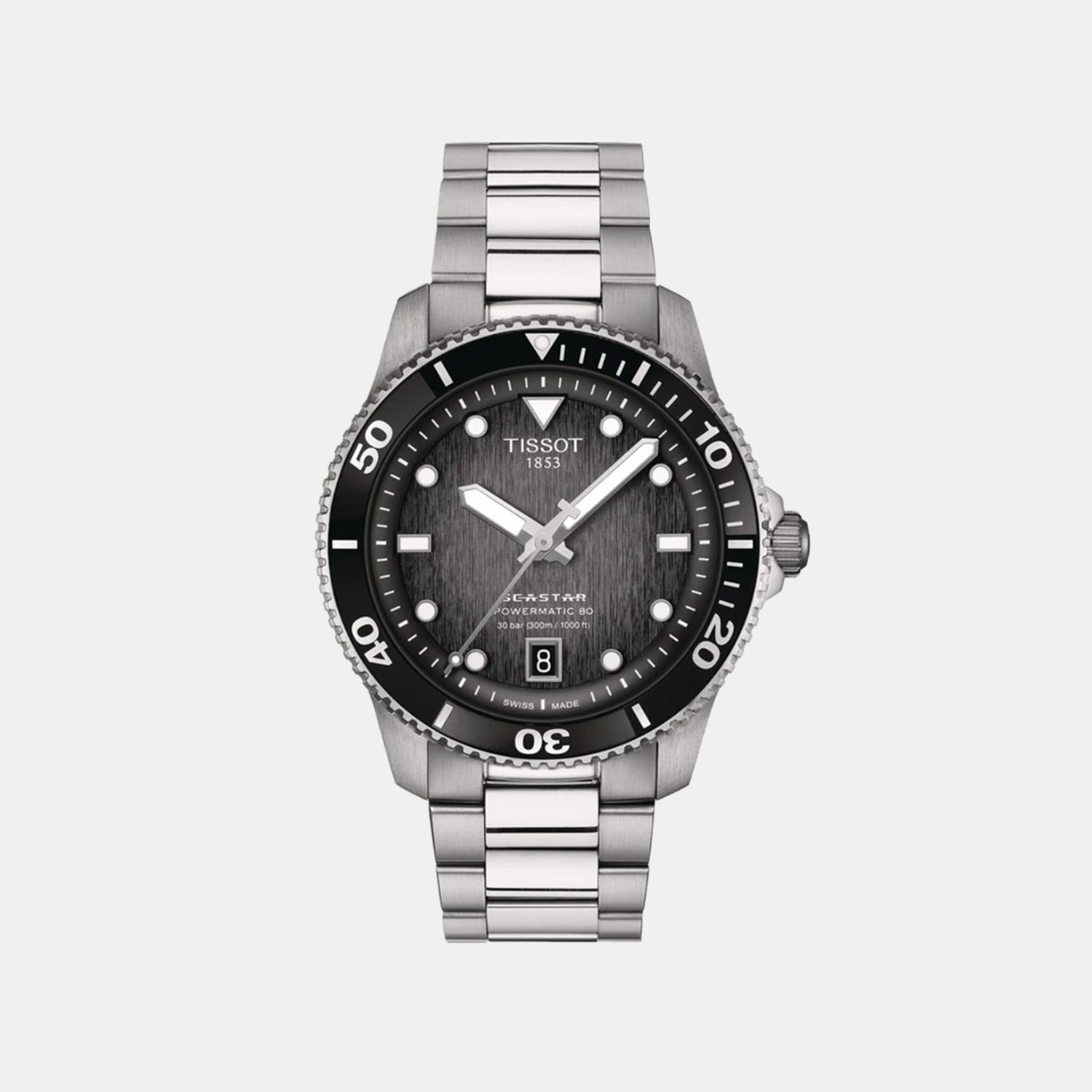 Seastar 1000 Men Automatic Multicolour Dial Analog Stainless Steel Watch T1208071105100