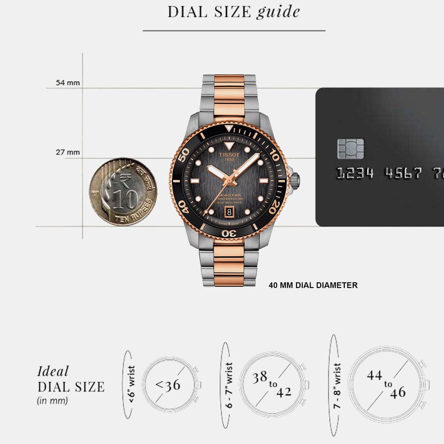 Seastar 1000 Men Automatic Grey Dial Analog Stainless Steel Watch T1208072205101