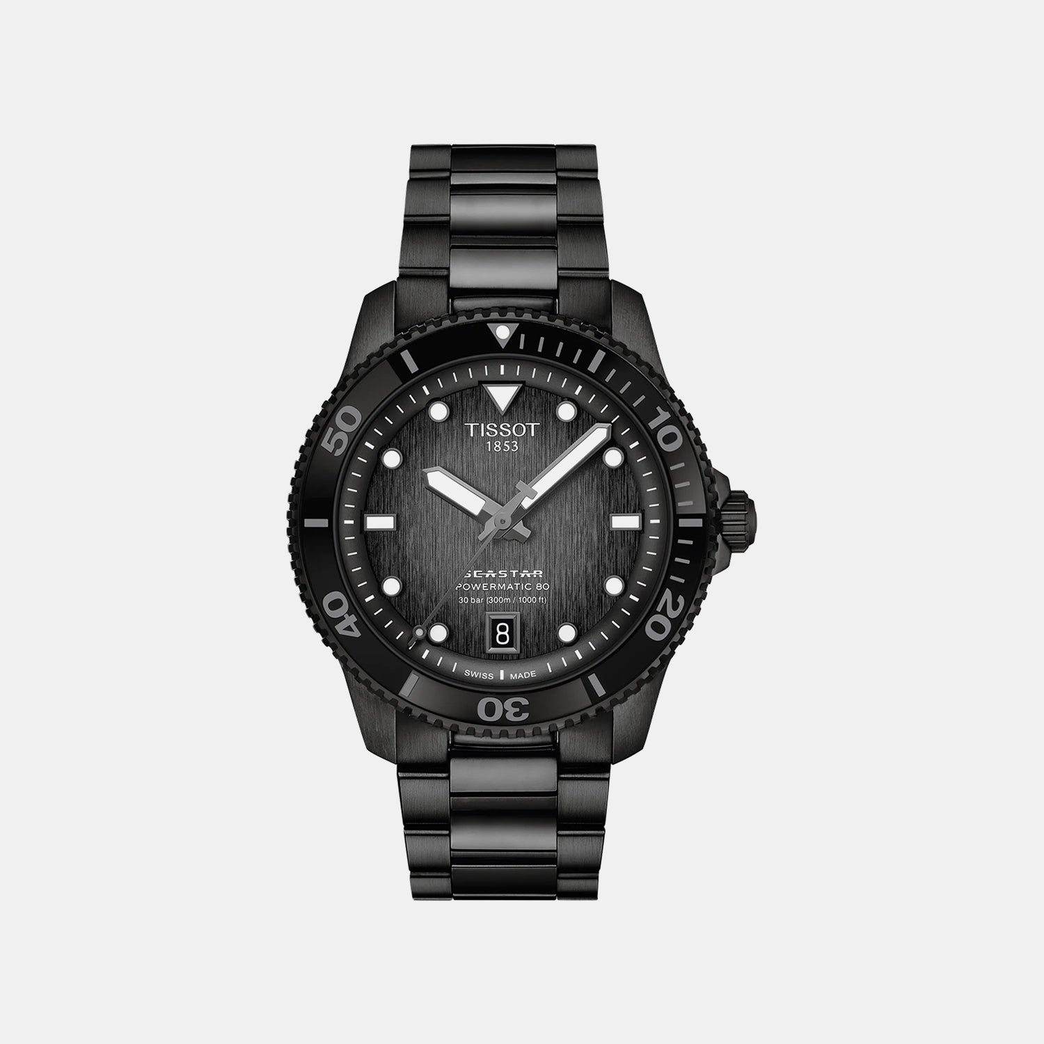 Seastar 1000 Men Automatic Multicolour Dial Analog Stainless Steel Watch T1208073305100