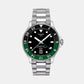 Seastar 1000 Men Quartz Black Dial Analog Stainless Steel Watch T1208521105100