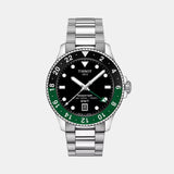Seastar 1000 Men Quartz Black Dial Analog Stainless Steel Watch T1208521105100