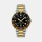 Seastar 1000 Men Quartz Black Dial Analog Stainless Steel Watch T1208522205100