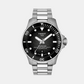 Men Automatic Grey Dial Analog Stainless Steel Watch T1209071105100