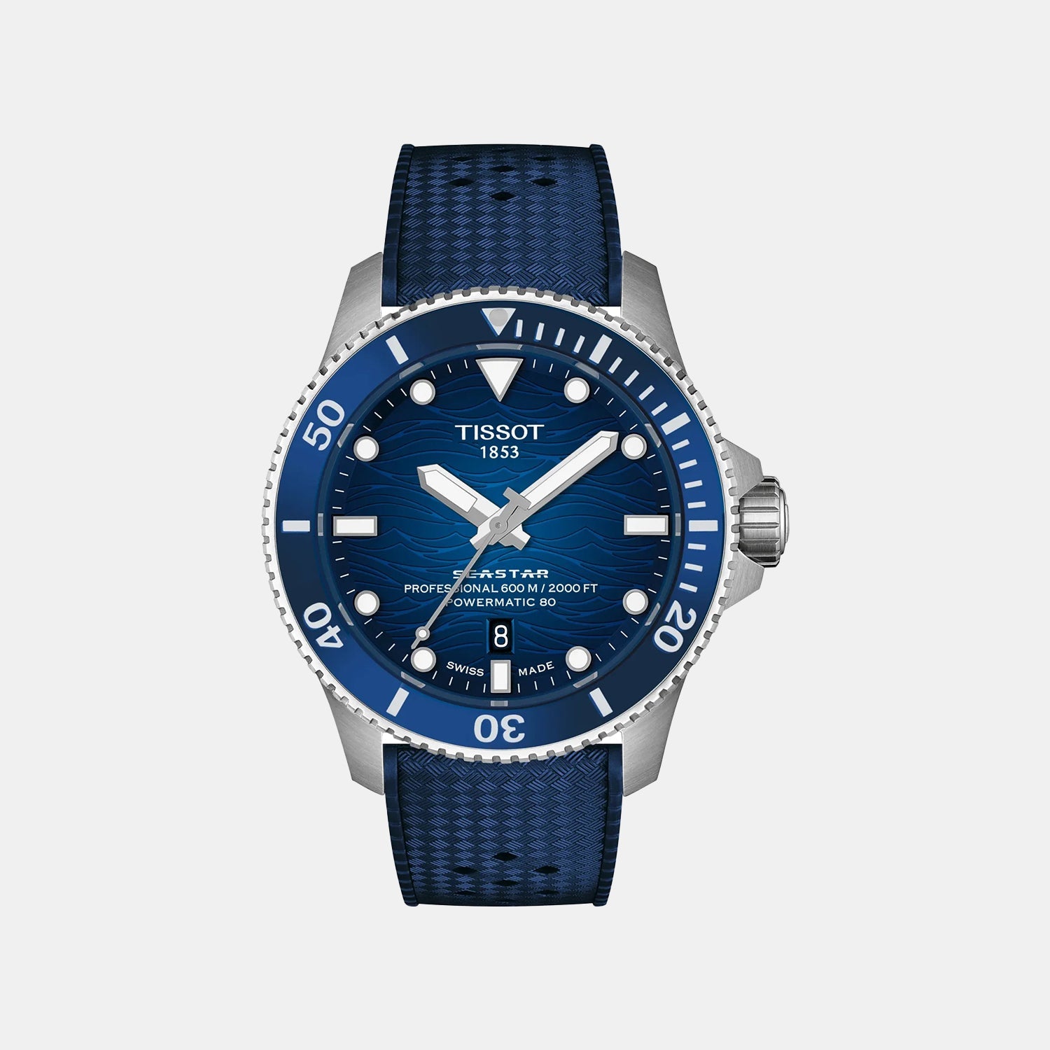 T-sport Seastar 2000 Men Automatic Blue Dial Analog Rubber Watch T1209071704100